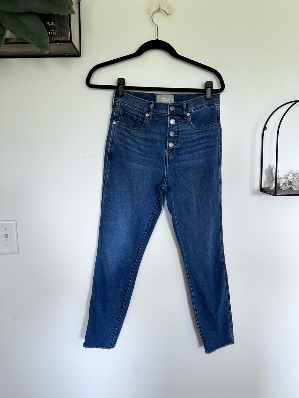 Everlane The Vintage‎ Skinny Jean High Rise Button Fly Size Size 27 Ankle